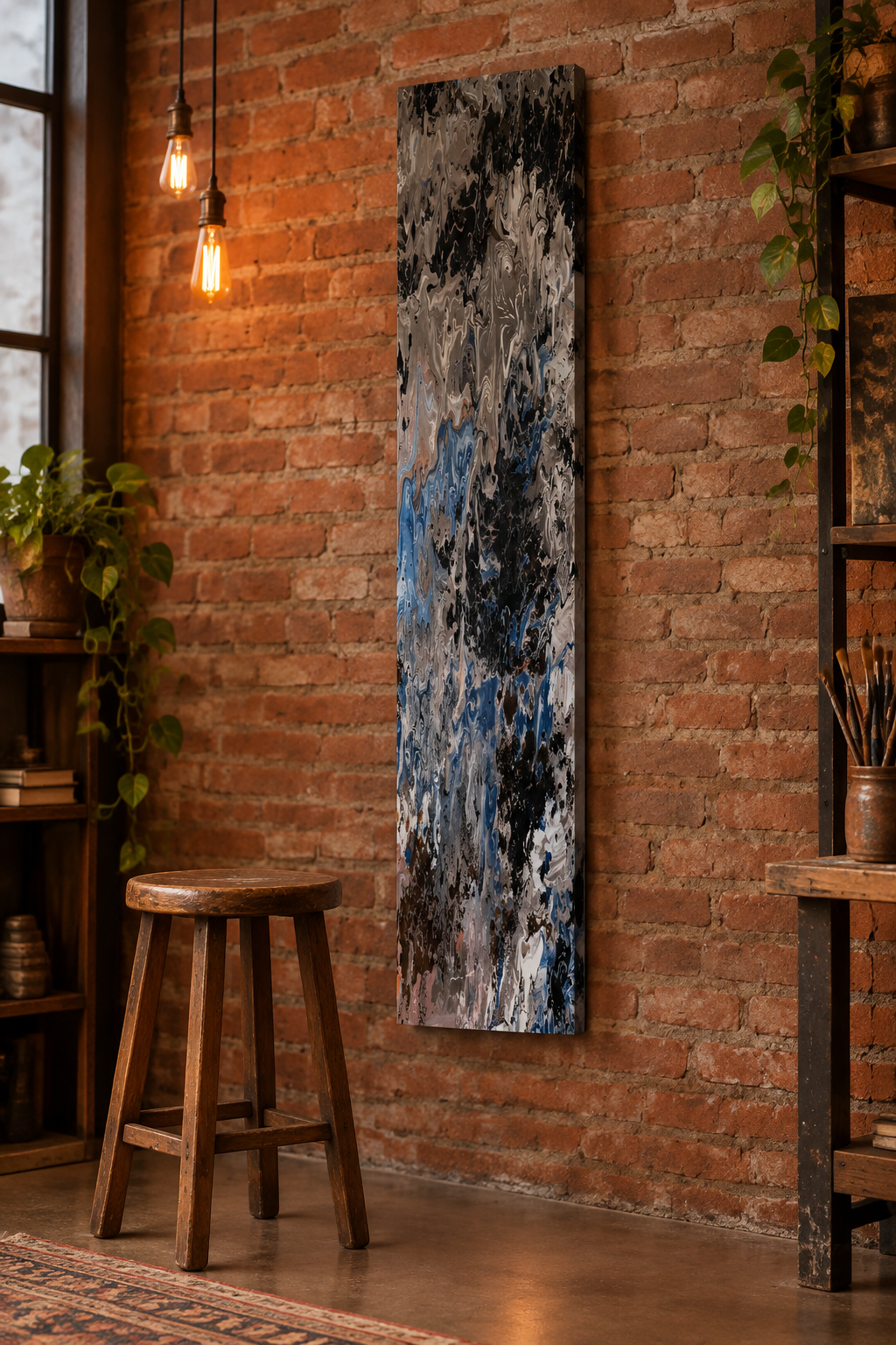 Abstract Mixed Media 13x32 Revised