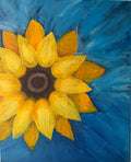 Sunflower Original Acrylic Painting — Digital Print