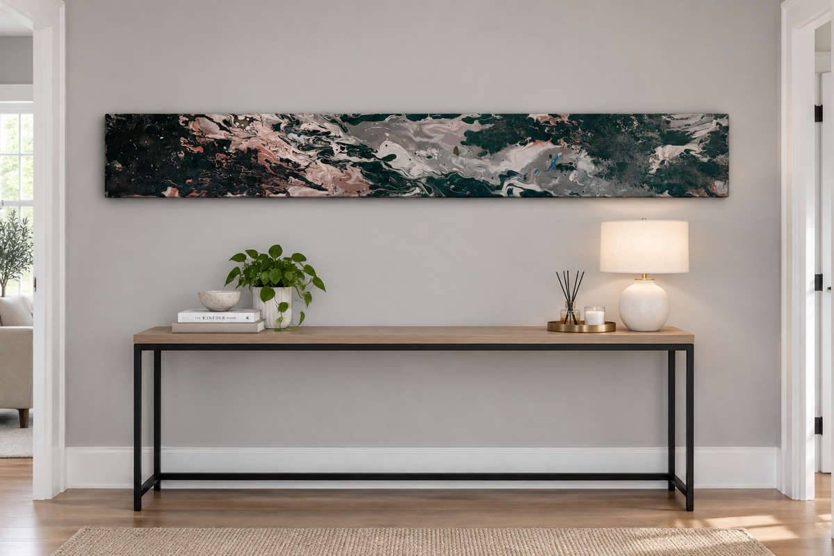 Dark Currents Wood Panel Mockup