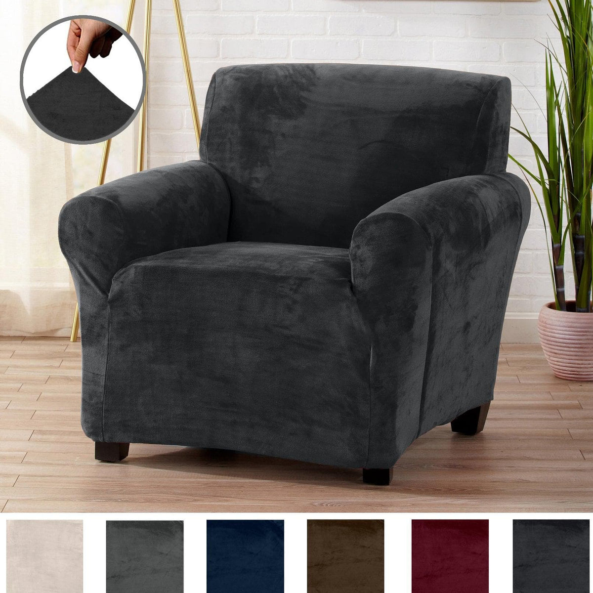 Velvet Stretch Slipcover - Gale Collection
