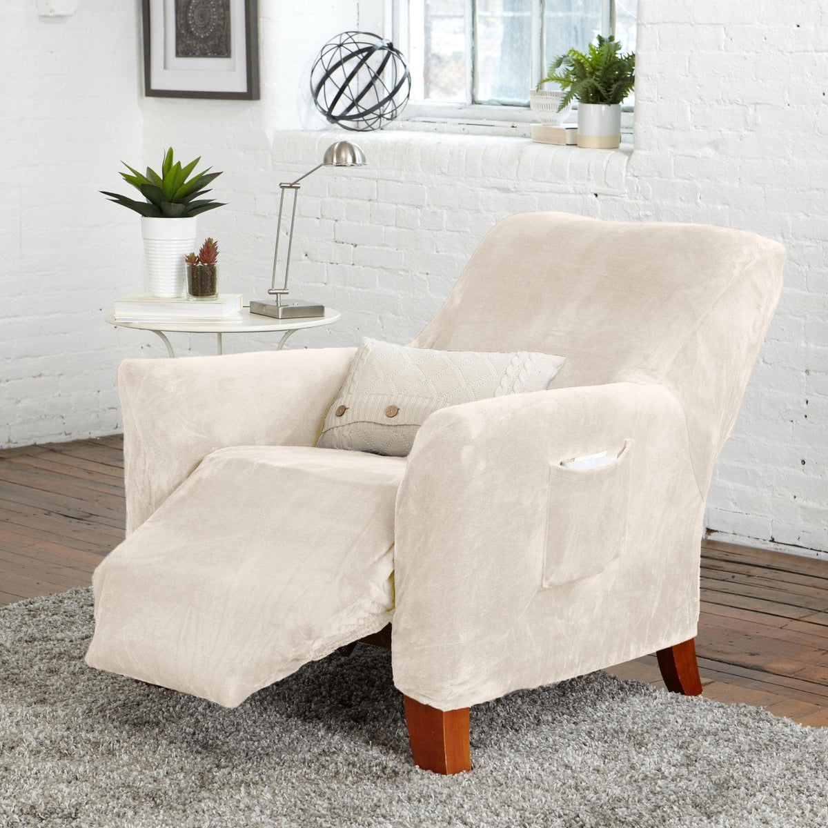 Velvet Stretch Slipcover - Gale Collection
