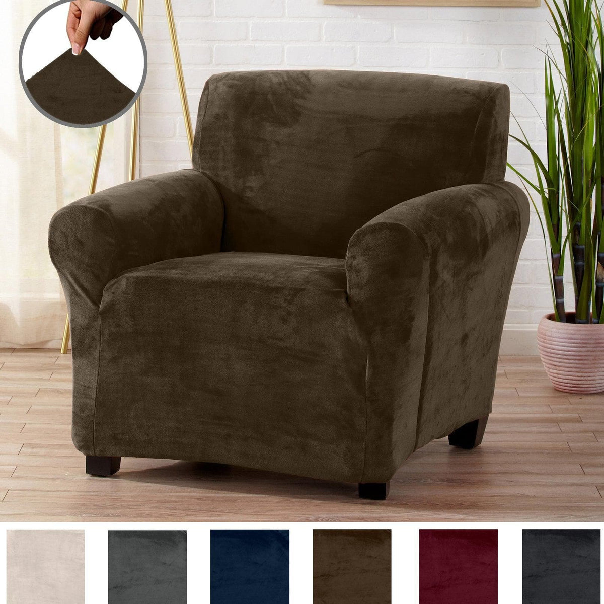 Velvet Stretch Slipcover - Gale Collection