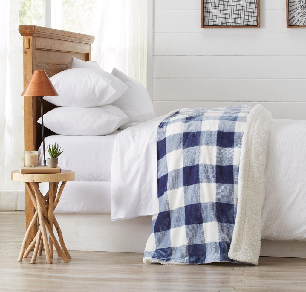 Velvet Plush Sherpa Luxury Bed Blanket - Cielo Collection