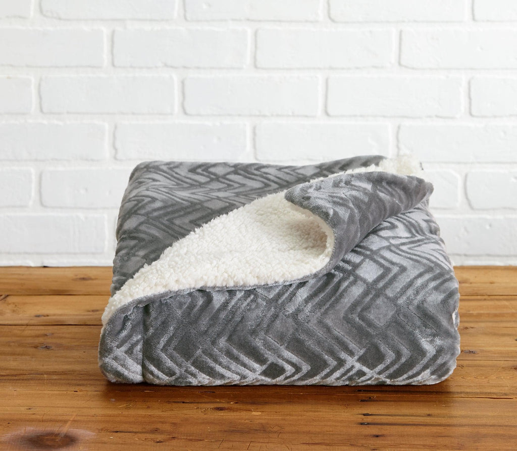 Velvet Plush Sherpa Luxury Bed Blanket - Cielo Collection