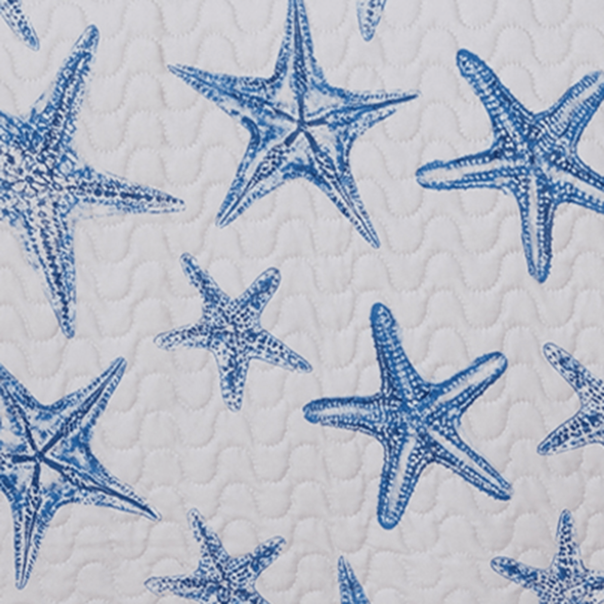 Blue Seashell Coastal Quilt Set - Trinidad Collection