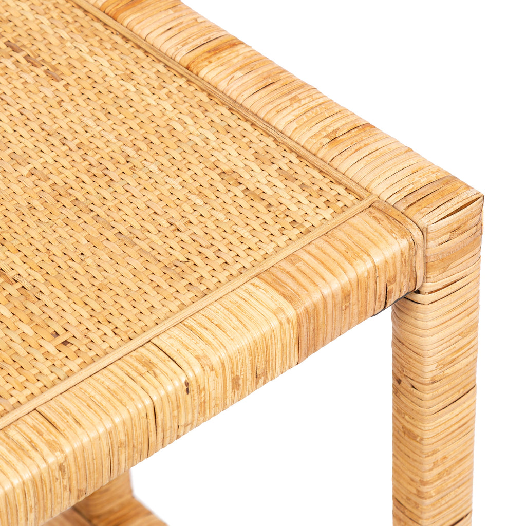 Rafina Rattan Rectangle Side Table