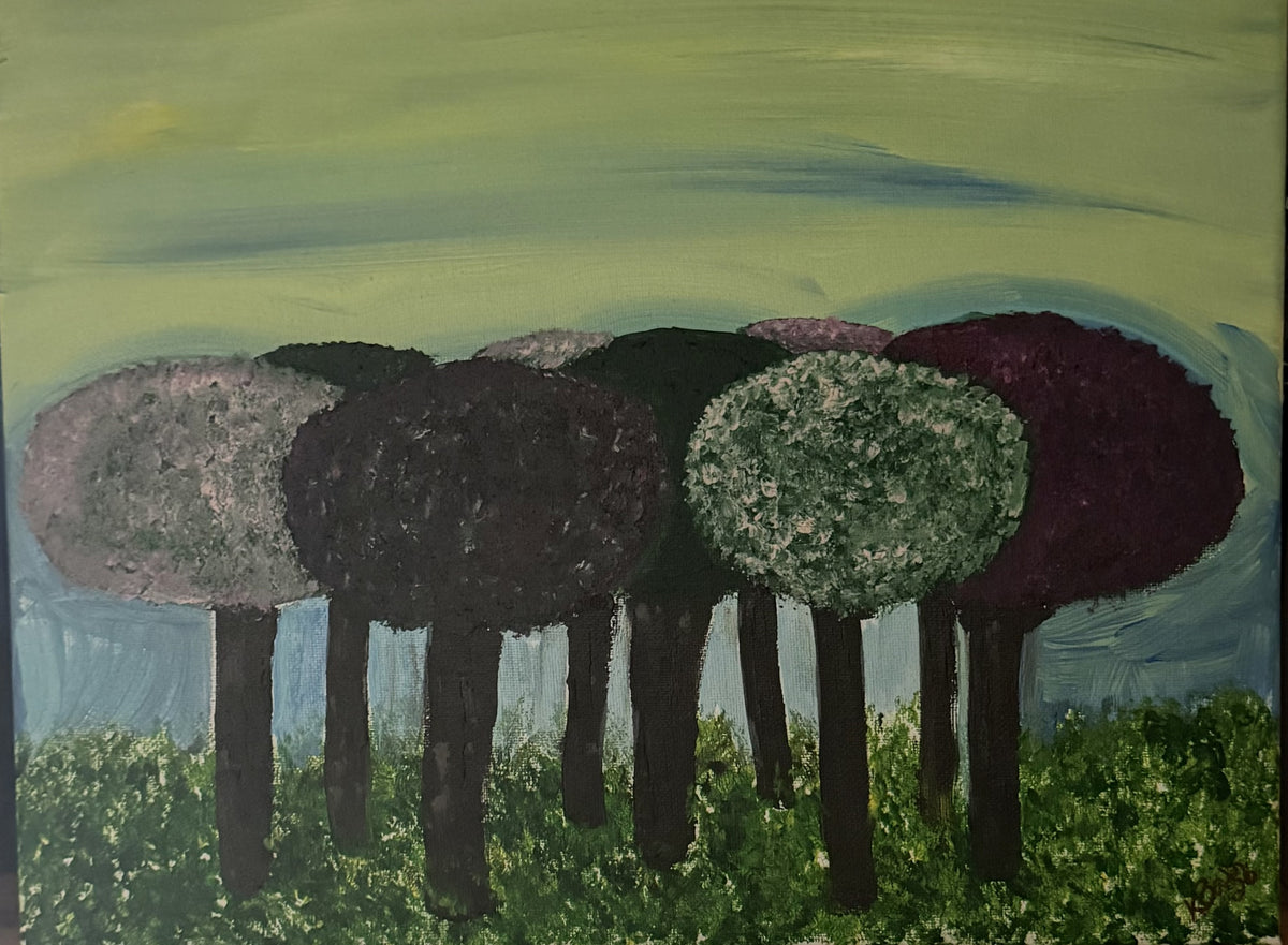 Whimsical Tree Grove — Digital Print
