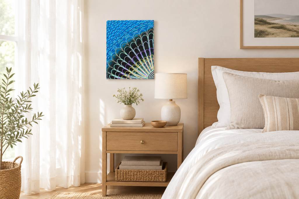 Rainbow Arc in Light Bedroom Setting
