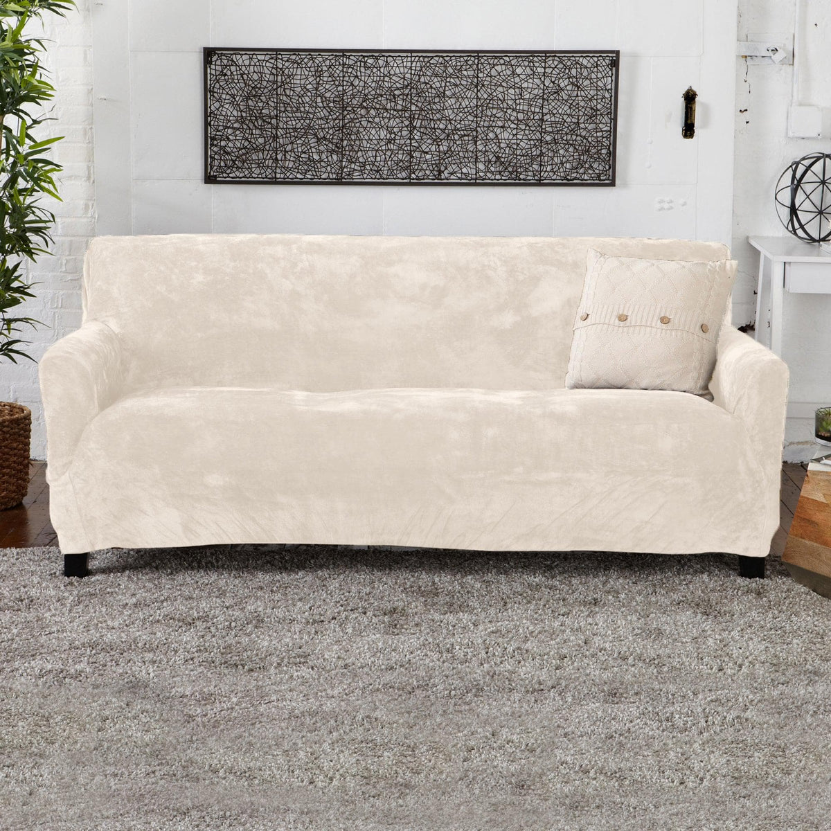 Velvet Stretch Slipcover - Gale Collection