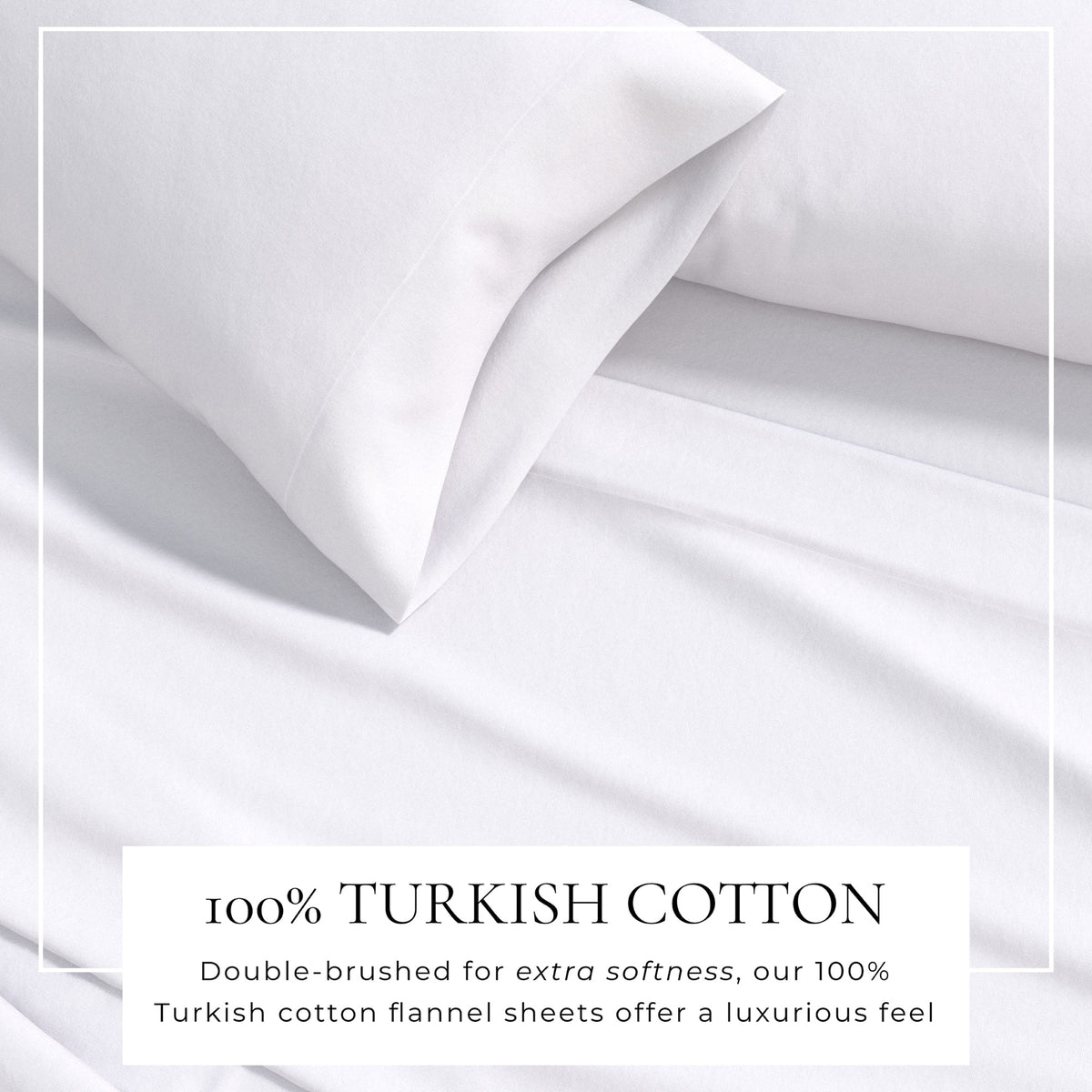 Cotton Solid Flannel Sheet - Nordic Collection