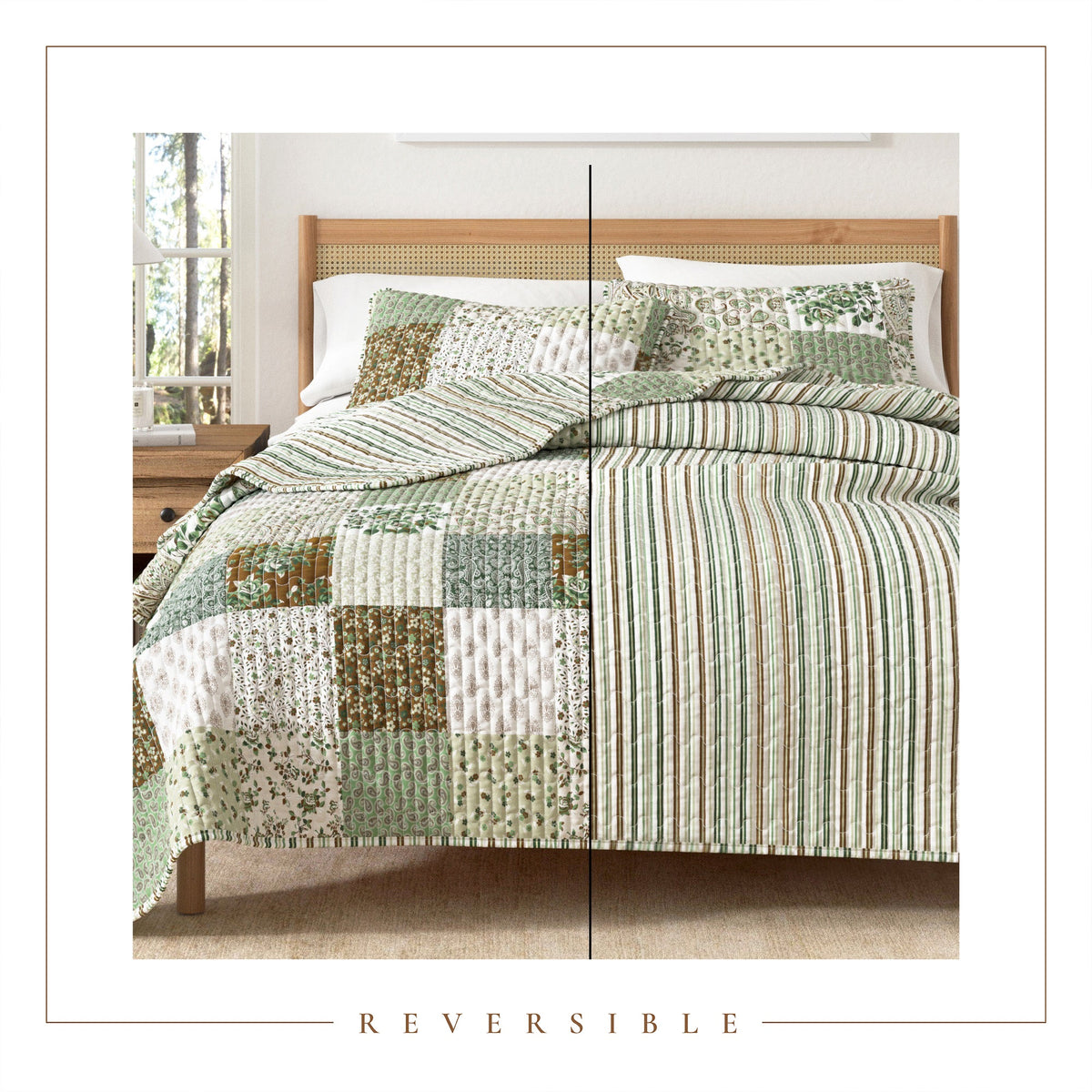 Floral Patchwork Quilt Set - Damia Collection